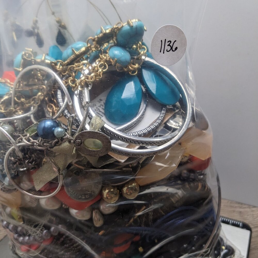 Jewelry Lot 4+ lbs 1136 Wearable Sellable Mystery Lot Free Shipping